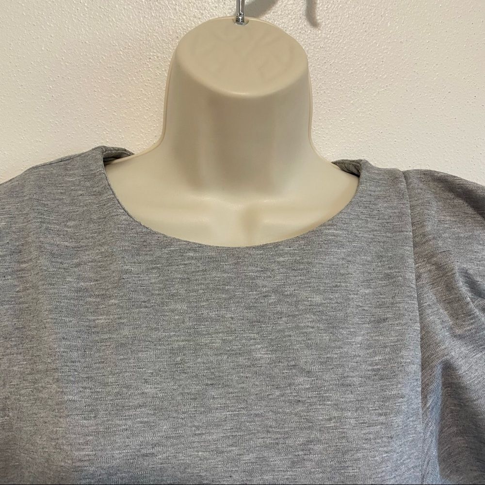 Halogen Ruffle Gray Sweater Top - image 8
